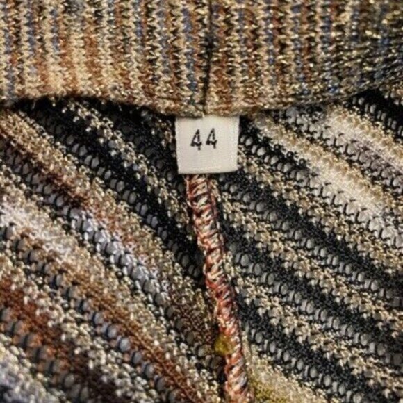 Missoni Women's Striped Zig-Zag Pattern Knitwear Pant & Cardigan Suit Size Med - Picture 6 of 15
